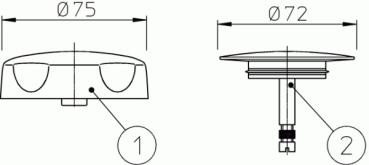 Sichtteile gold HL555N.4